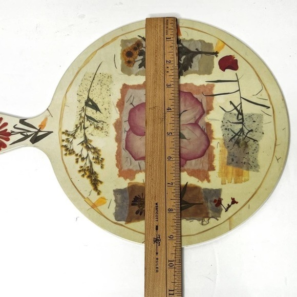 Vintage Melamine Floral Round Hanging Decorative Chopping Board - Picture 6 of 6